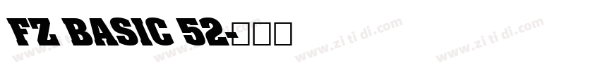 FZ BASIC 52字体转换